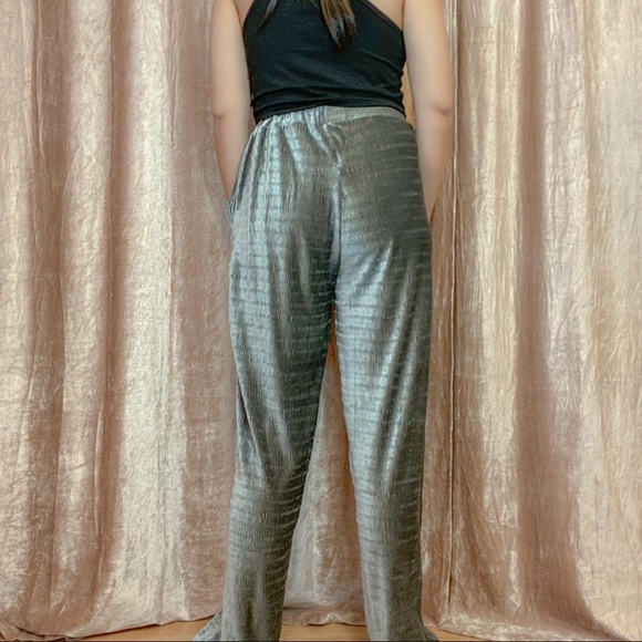 Moss Copenhagen Silver Velvet Pants - Picture 4 of 6